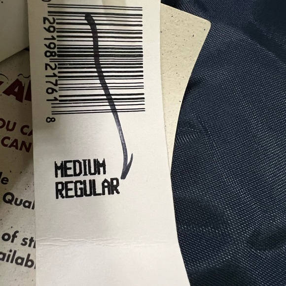 Vtg Walls Blizzard Pruf Medium Insulated Puffer Vest Dark Blue Long Tail New - Picture 9 of 9